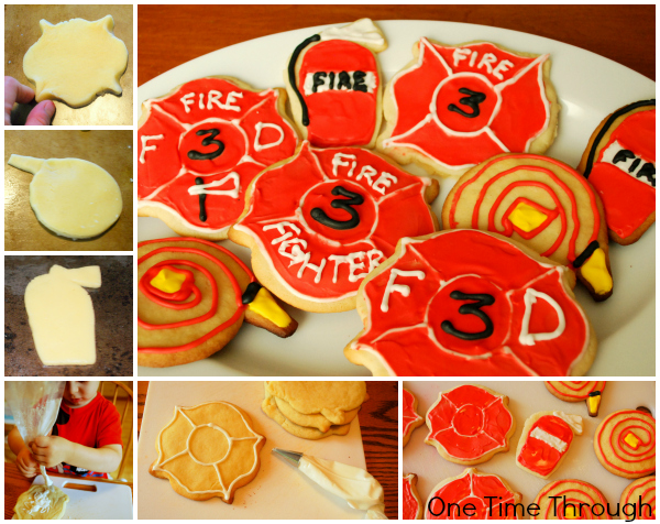 Firefighter 3rd Birthday Party Cookies Cupcakes And