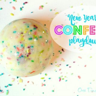 confetti playdough