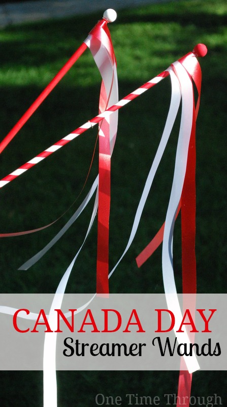 Canada Day Streamer Wands