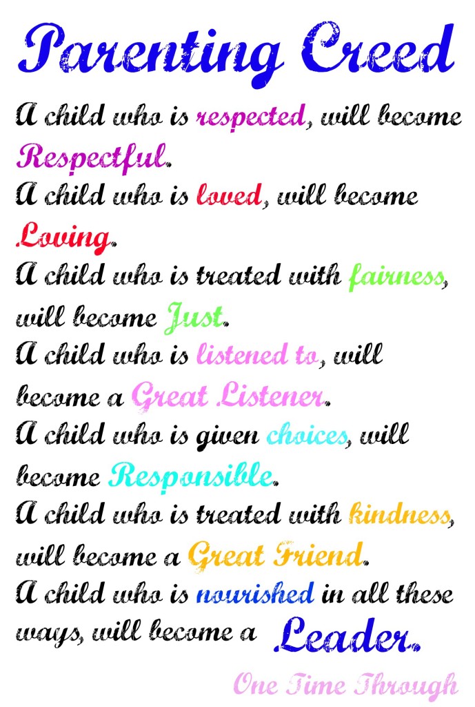 Parenting Creed