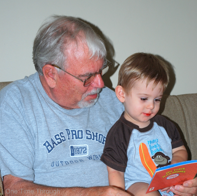 Reading with Grandpa