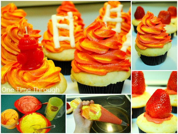 Fire Fighter Cupcakes 