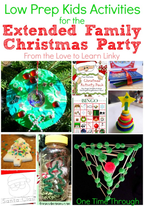 Low Prep Kids Activities for the Extended Family Christmas Party