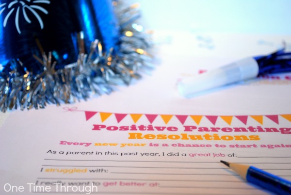 Positive Parenting Resolutions Printable