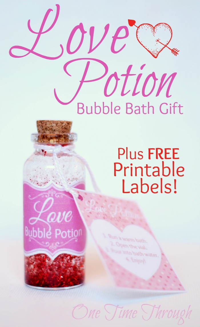 Diy Love Potion Bubble Bath Valentine S