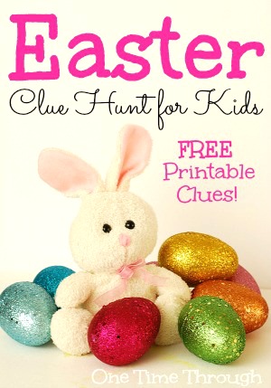 Easter Bunny Clue Hunt for Kids