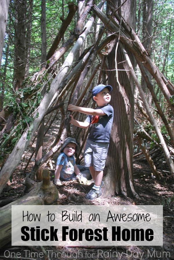 How to Build An Awesome Kids Stick Forest House 