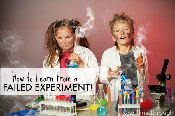 How to Learn from a Failed Experiment