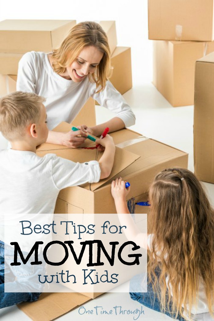 Decorating Moving Boxes with Kids